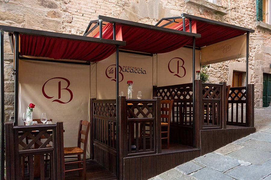 The restaurant and its story – La Bucaccia in Cortona